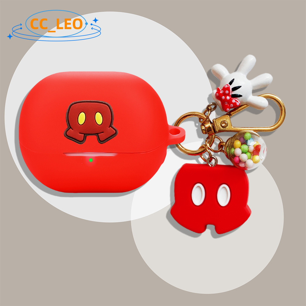 Suitable for QCY MeloBuds N50 Case Cartoon Penguin Cute Bear Keychain Pendant Silicone Soft Case Sho
