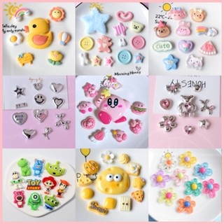 🎁Charm Sticker/Set gồm 100 phụ kiện, phụ kiện dép, miếng dán sandal, thích hợp trang trí dép có lỗ
