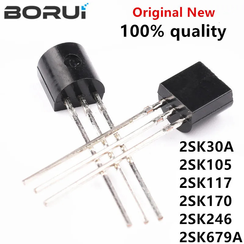 10 CÁI 2SK30A K30A TO-92 K105 2SK105 2SK117-BL 2SK117 K117 2SK170 2SK170-BL K170BL 2SK246 K246 2SK67