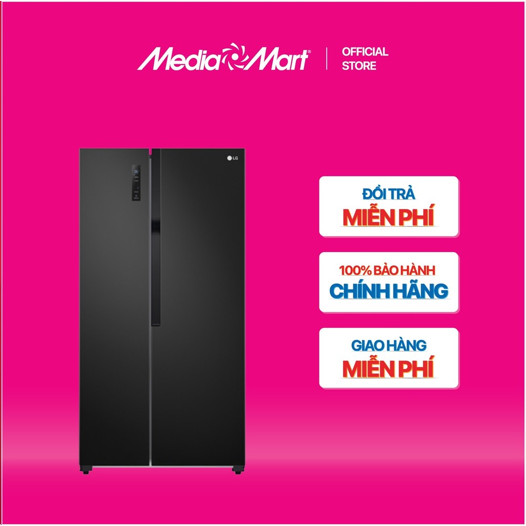 [MEDIAMART] - Tủ lạnh SBS LG Inverter 519L GR-B256BL - FREESHIP,Bảohànhchínhhãng