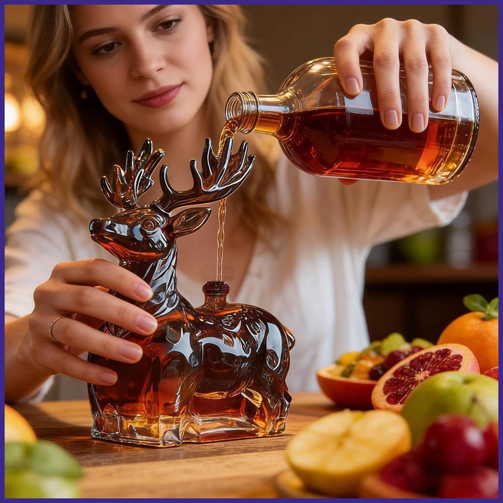 Bình Đựng Rượu 120ml Hươu Hộp Đựng Rượu Bourbon Bình Rượu Cho Nam Giáng Sinh Sinh Sinh Nhật Bourbon 