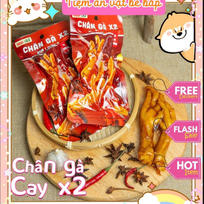 Chân gà Annalala X2, chân gà đôi Anna Lala mua 1 được 2