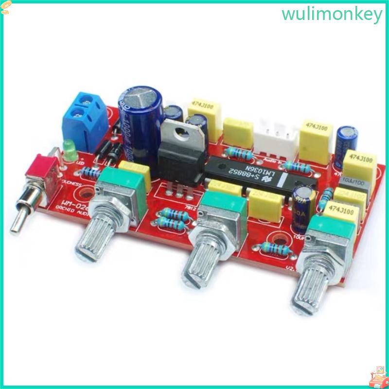 WU LM1036 OP-AMP HiFi Preamplifier Module Board Pre Amplifier Bass Treble Balance