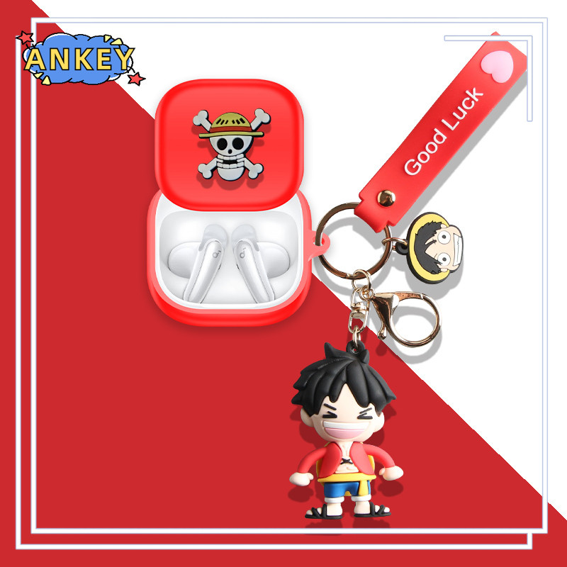 Case for Anker Soundcore Liberty Buds Protective silicone Cute Luffy Cartoon Covers Bluetooth Earpho