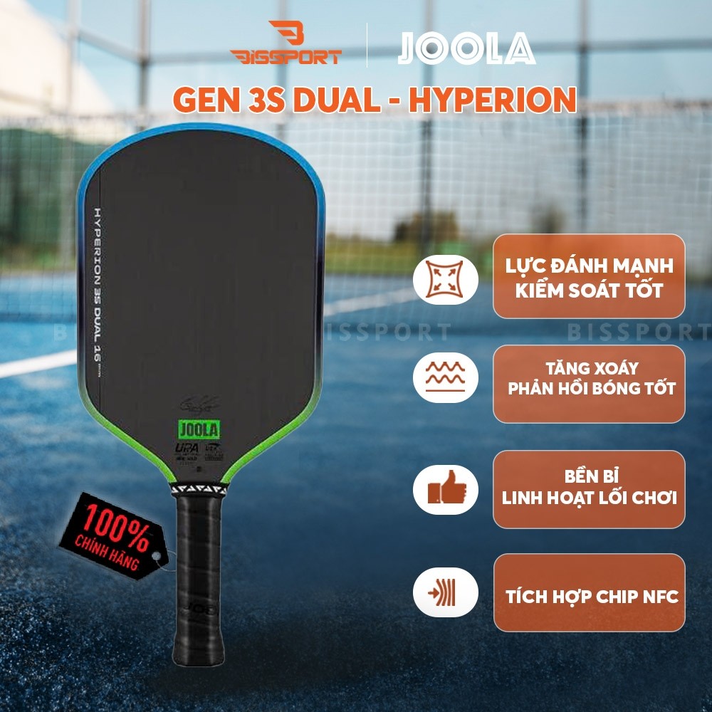 Vợt PIckleBall Joola Gen 3S Dual - HyperionChính Hãng - Trợ Lực - Ổn Định - Toàn Diện - Linh Hoạt