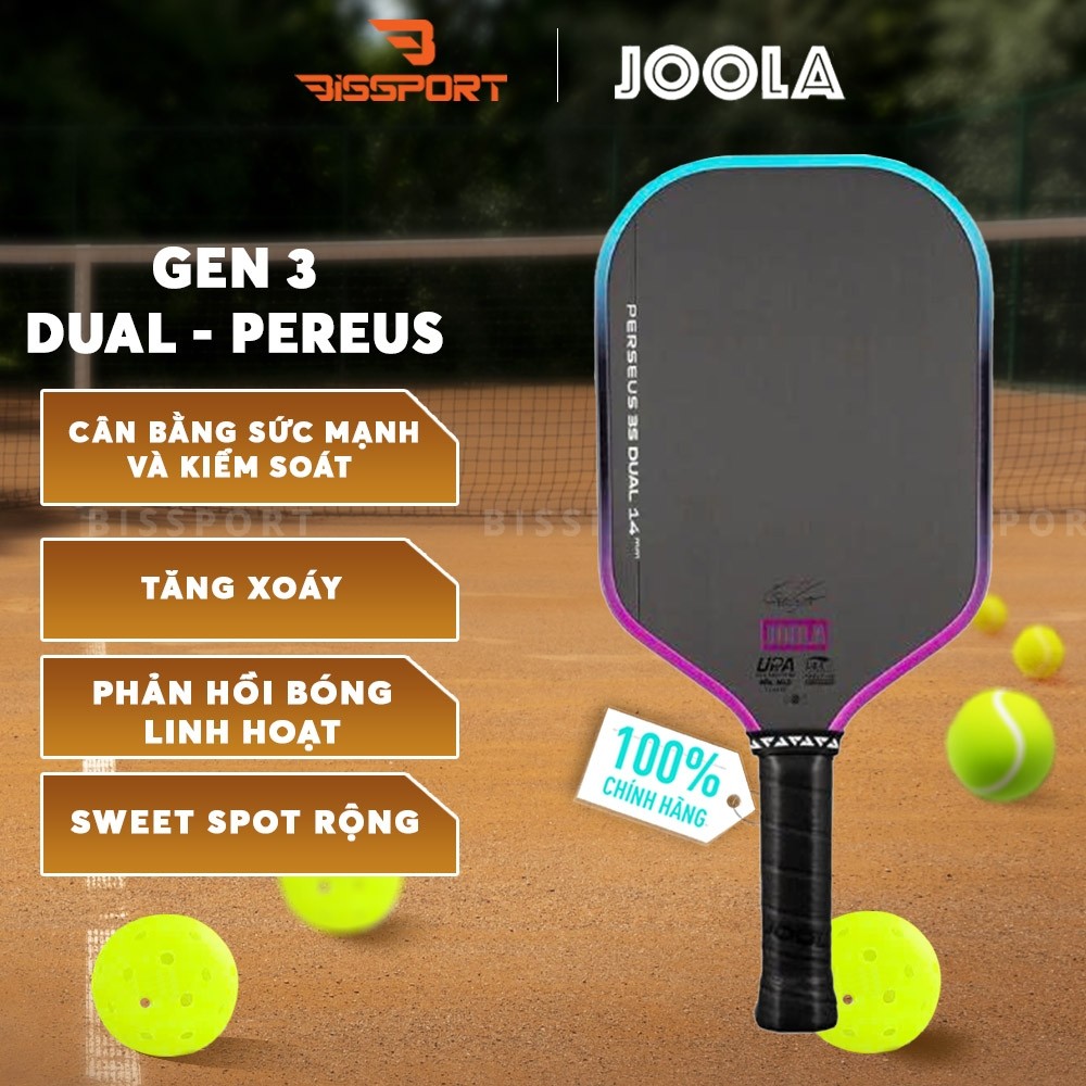 Vợt PIckleBall Joola Gen 3S Dual - Perseus Chính Hãng - Trợ Lực - Bền Bỉ - Ổn Định - Toàn Diện - Kiể