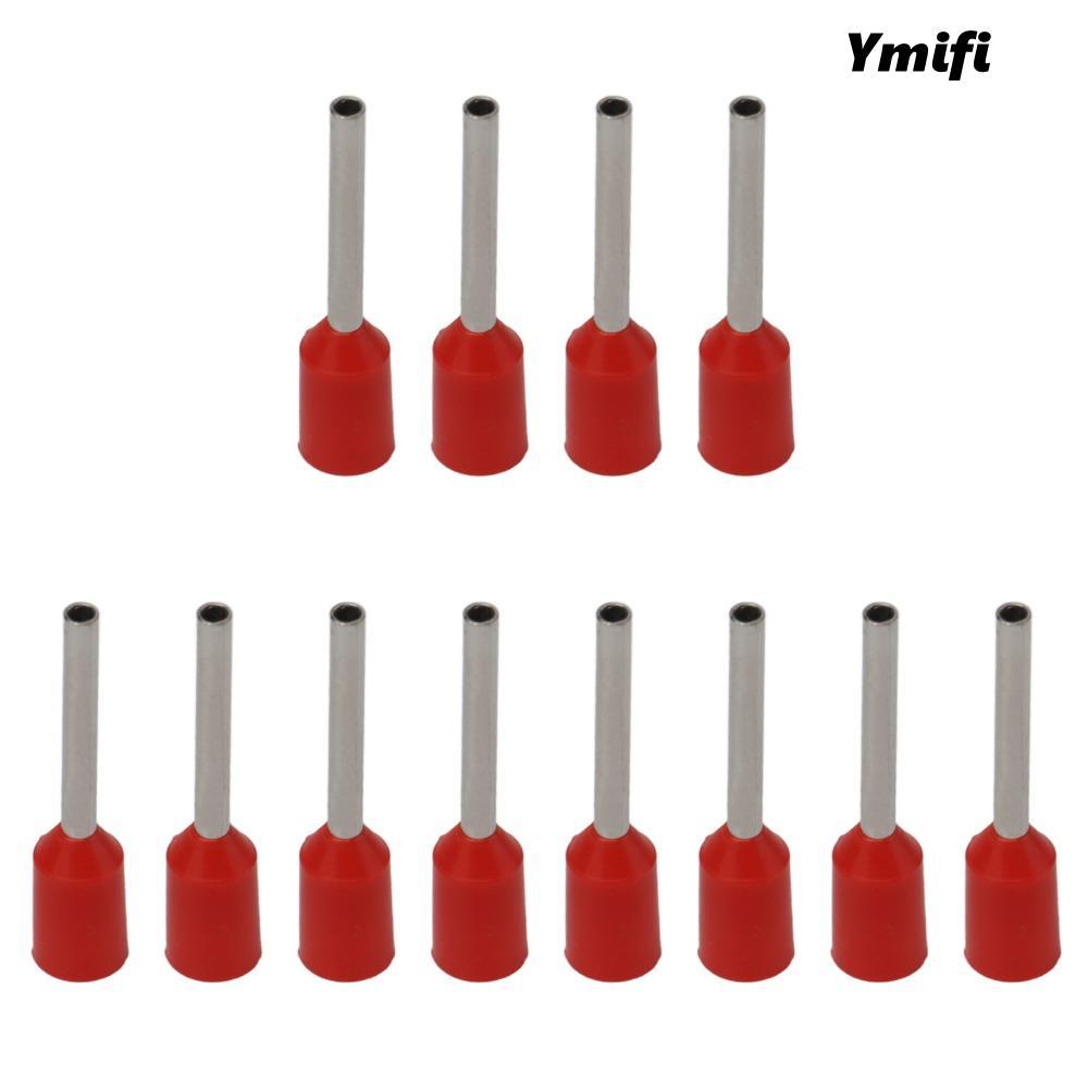 YMIFI 1000 Cái Bộ Đầu Nối Ferrule Dây, Màu Đỏ Cho AWG22 (0.5mm2) Dây Cách Nhiệt Ferrules Terminal, L