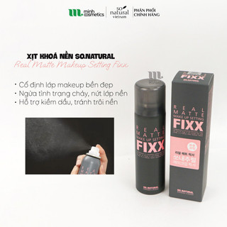Xịt Khóa Nền So.Natural Makeup Setting Fixx 35mL / 75mL / 120mL