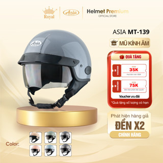  Mũ Bảo Hiểm 3 4 Asia MT139 Kính Âm Nón Bảo Hiểm Thời Trang Nam Nữ Chính Hãng  Có Ốp Tai Cao Cấp 