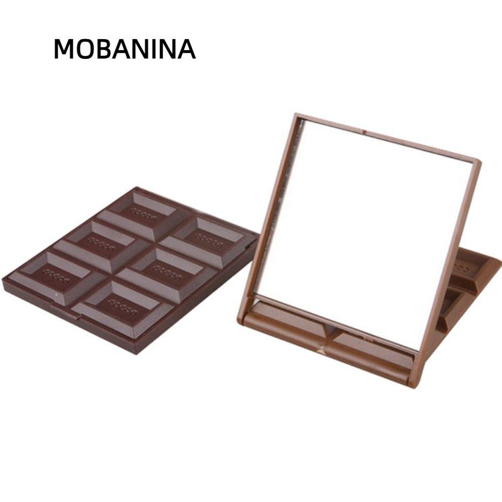 Gương sô cô la MOBANINA, Gương di động gấp di động, Sáng tạo Hình sô cô la Nhẹ Kawaii Beauty Mirror 