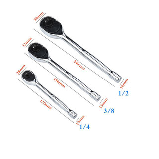 CHAMER- ~1/4 3/8 1/2 High Torque Quick Torque Ratchet Socket Quick Release Square Wrench【CHAMER-Home】