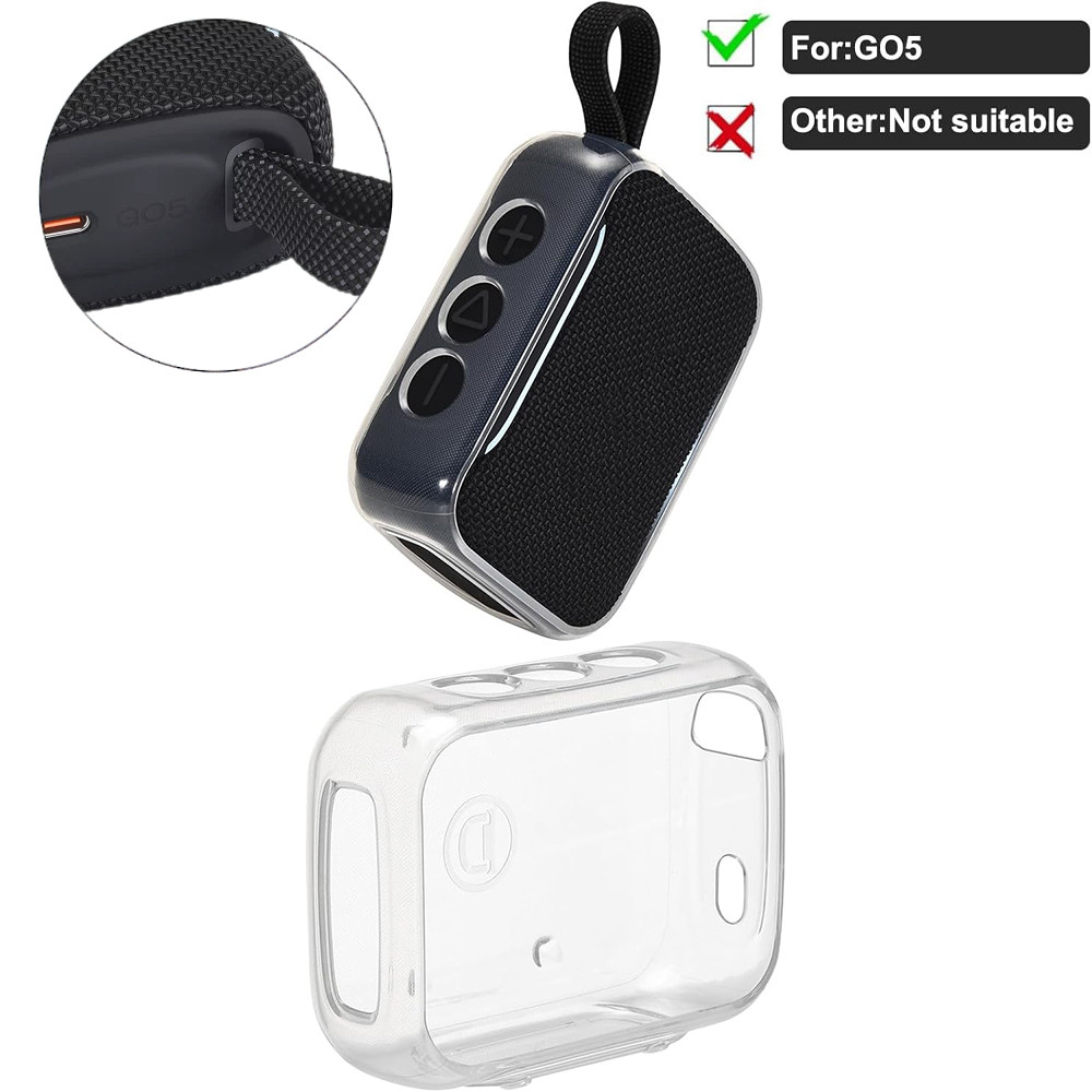 Ốp Lưng Trong Suốt Cho Loa Di Động JBL Go 5 - Vỏ Bảo Vệ Mềm TPU Bao Da Cho JBL GO5, Dành Cho Gia Đìn