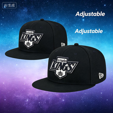 Kỷ nguyên mới Los Angeles Kings Core 9FIFTY-black A Frame Snapback Cap SIDE PATCH Nhiều màu thêu ngo