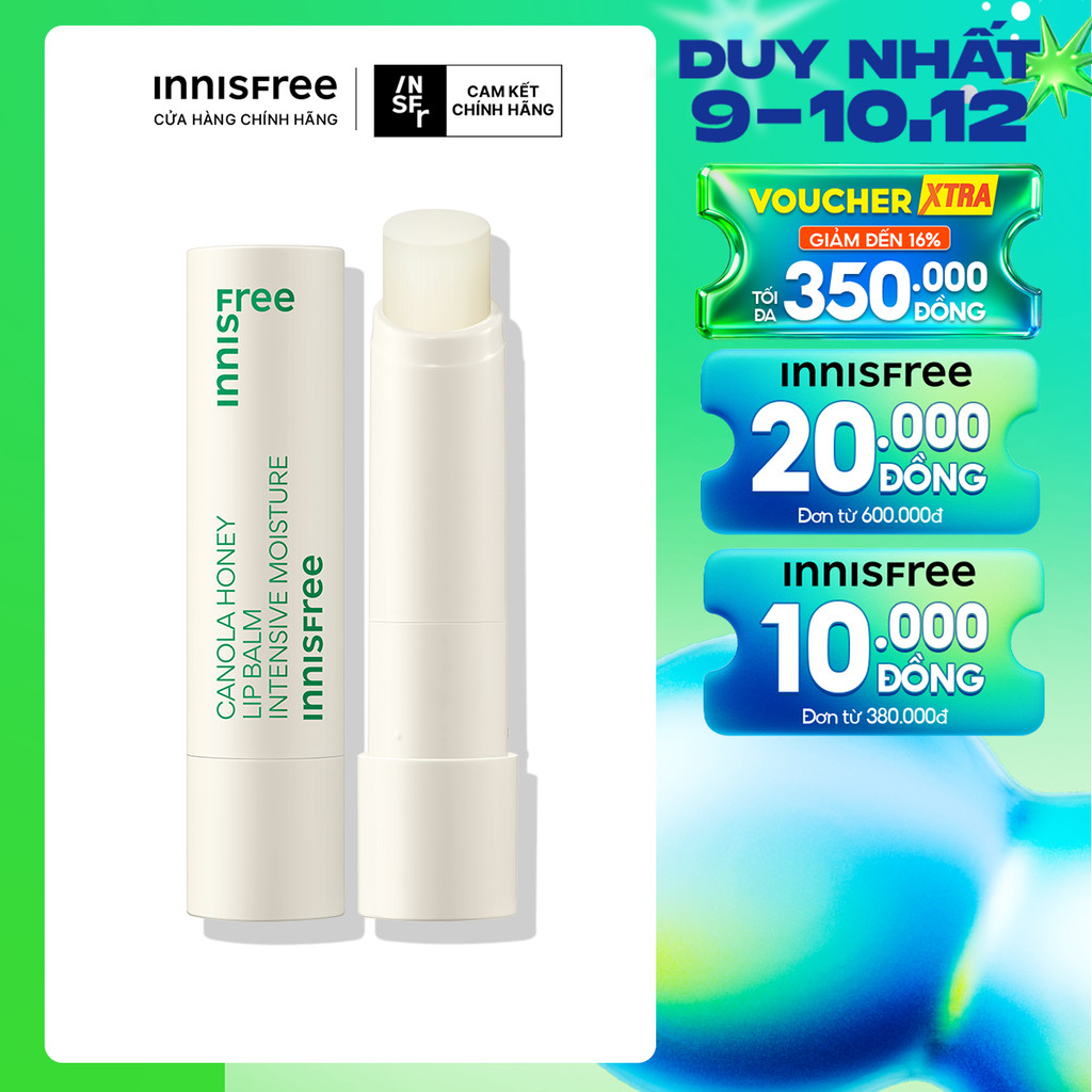 Son dưỡng môi không màu innisfree Canola Honey Lip Balm Deep Moisture 3.5g