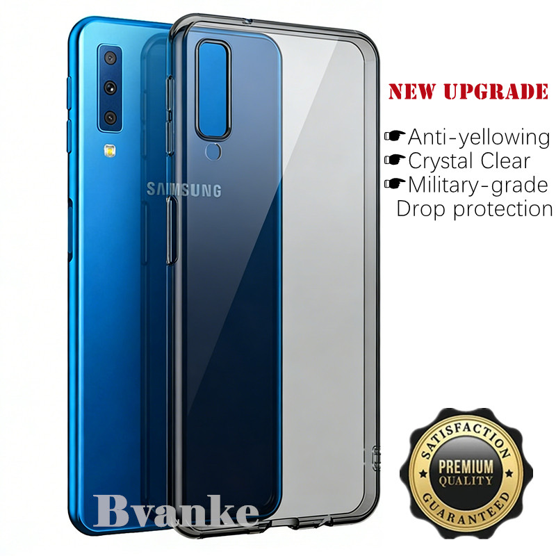 Dành Cho Samsung Galaxy A7 2018 SM-A750F A750FN A750 series Slim Fit Crystal Clear Linh Hoạt Bên Tro