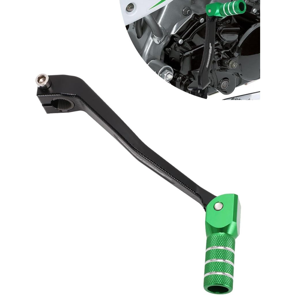 Phụ kiện xe máy cần số gập CNC cho KX450F 2009 2018 KX450 2019 2024 KX450X 2021 2024 màu xanh lá