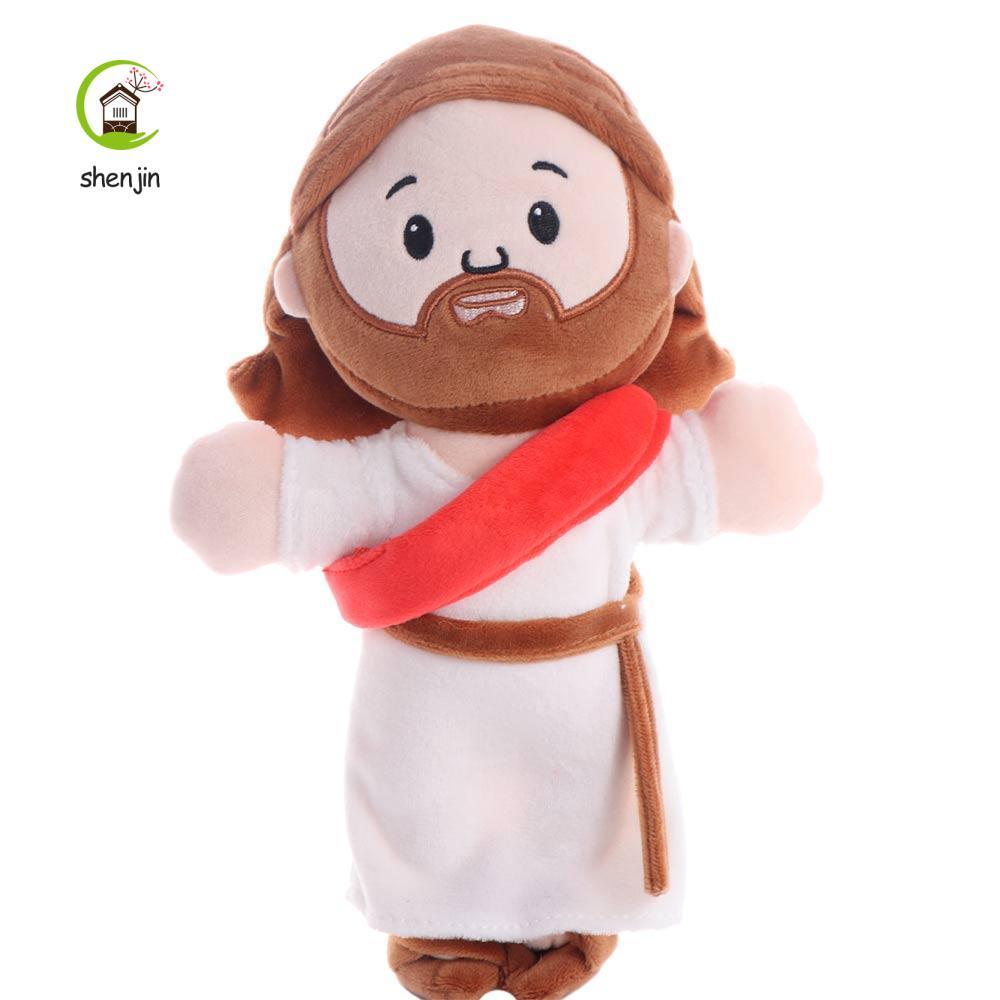 SHENJIN Holy Family Búp bê sang trọng, Đồ chơi sang trọng Kawaii Jesus 25cm, Đồ chơi ngủ Thú nhồi bô