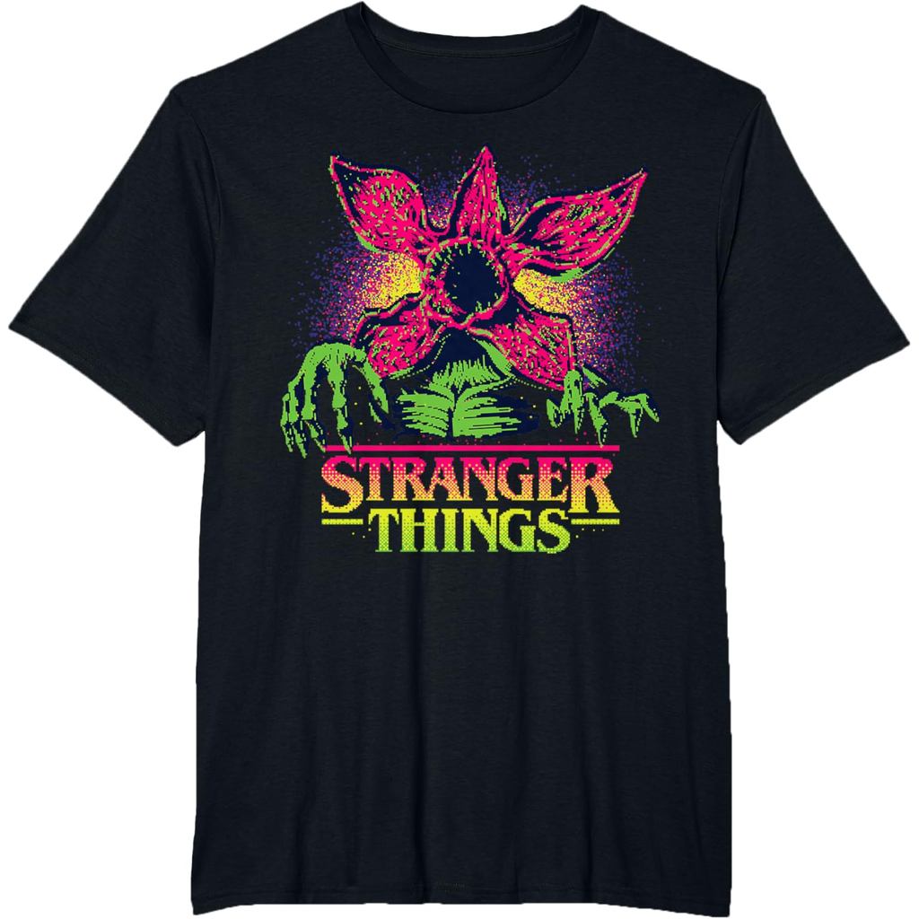 Stranger Things Season 5 Retro Video Game Áo thun Demogorgon