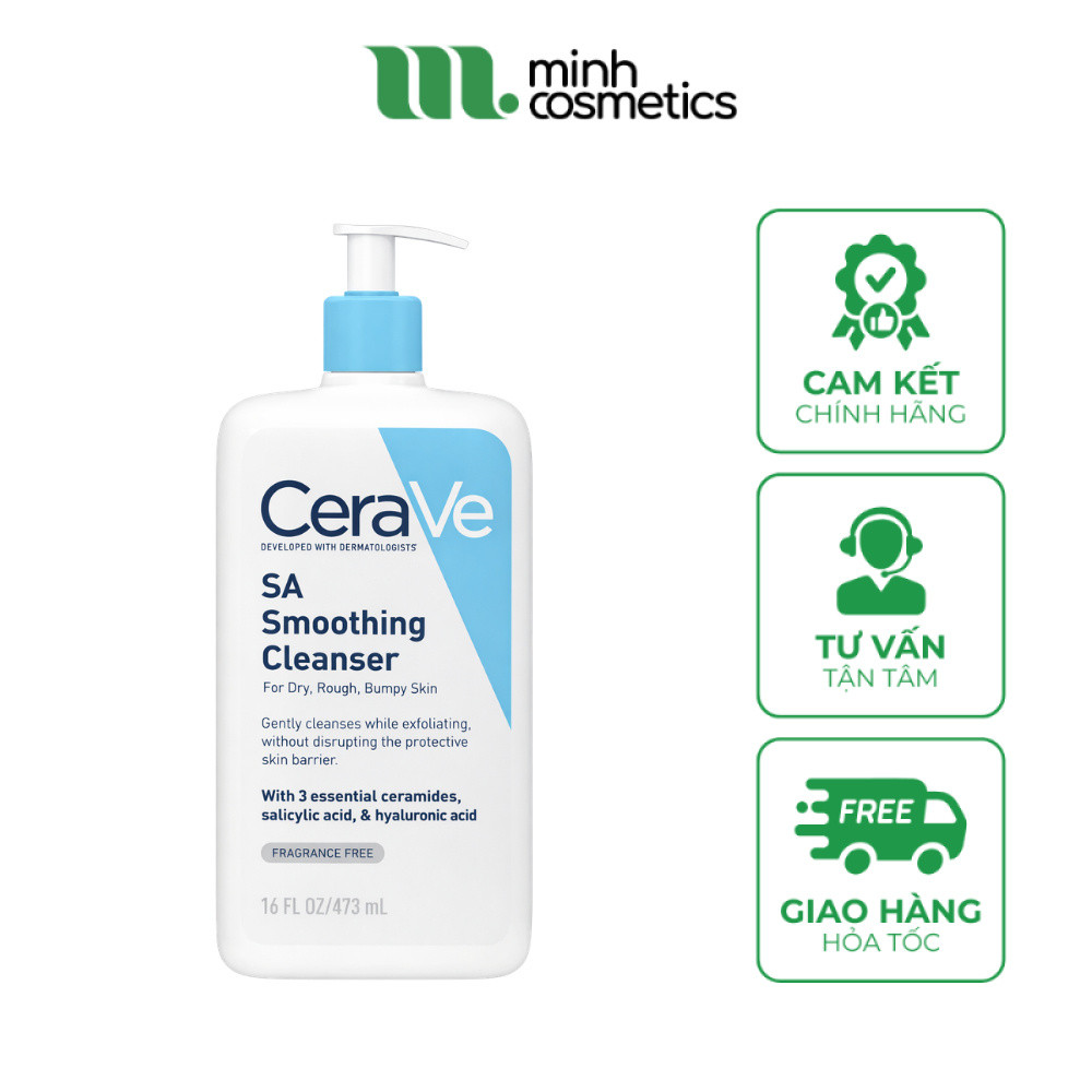 Sữa Rửa Mặt CeraVe SA Smoothing Cleanser 473mL