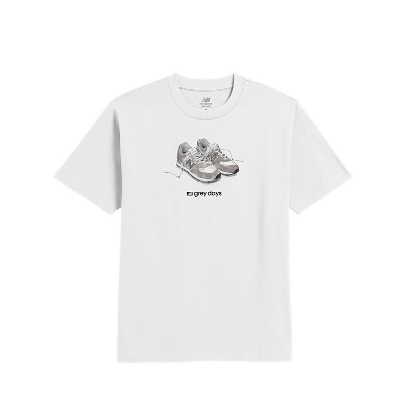 Áo Thun New Balance Grey Days 574 Mens - White