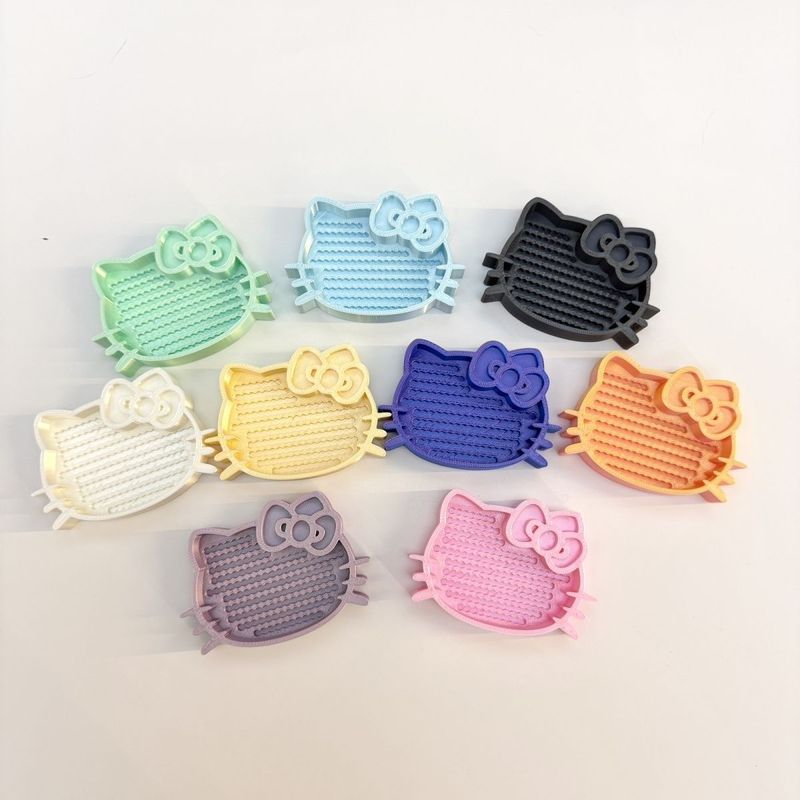 Đậu chiến đấu Tấm đậu đứng Hello Stand Bean Plate Kitty Set Adzuki Beans Công cụ in 3D