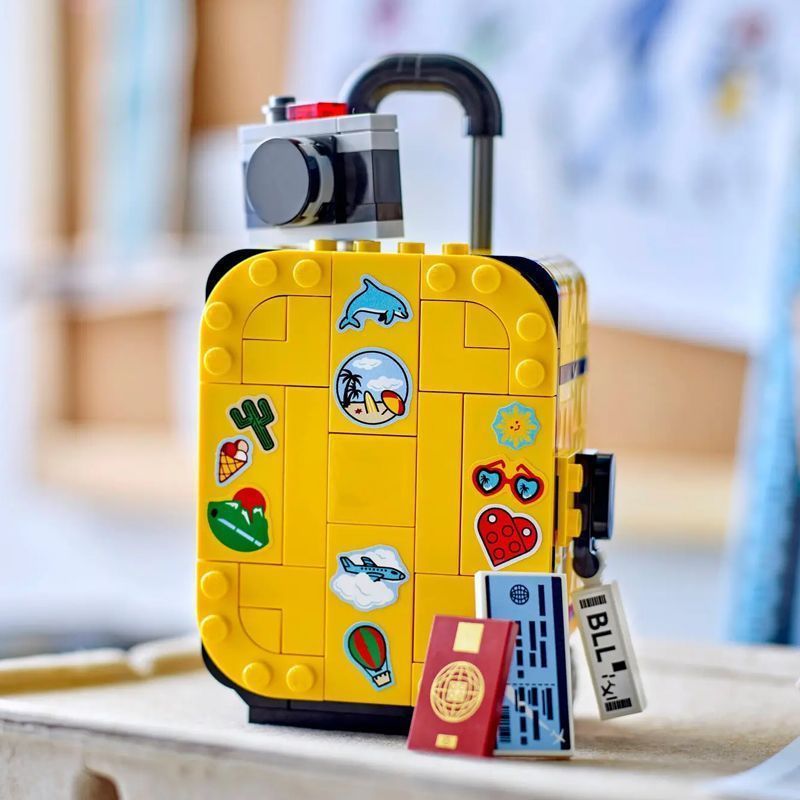 Tương thích với Lego Yellow Vali 40817 Khối Xây Dựng Lắp Ráp Đồ Chơi Giáo Dục Bé Trai Bé Gái Vali Mô