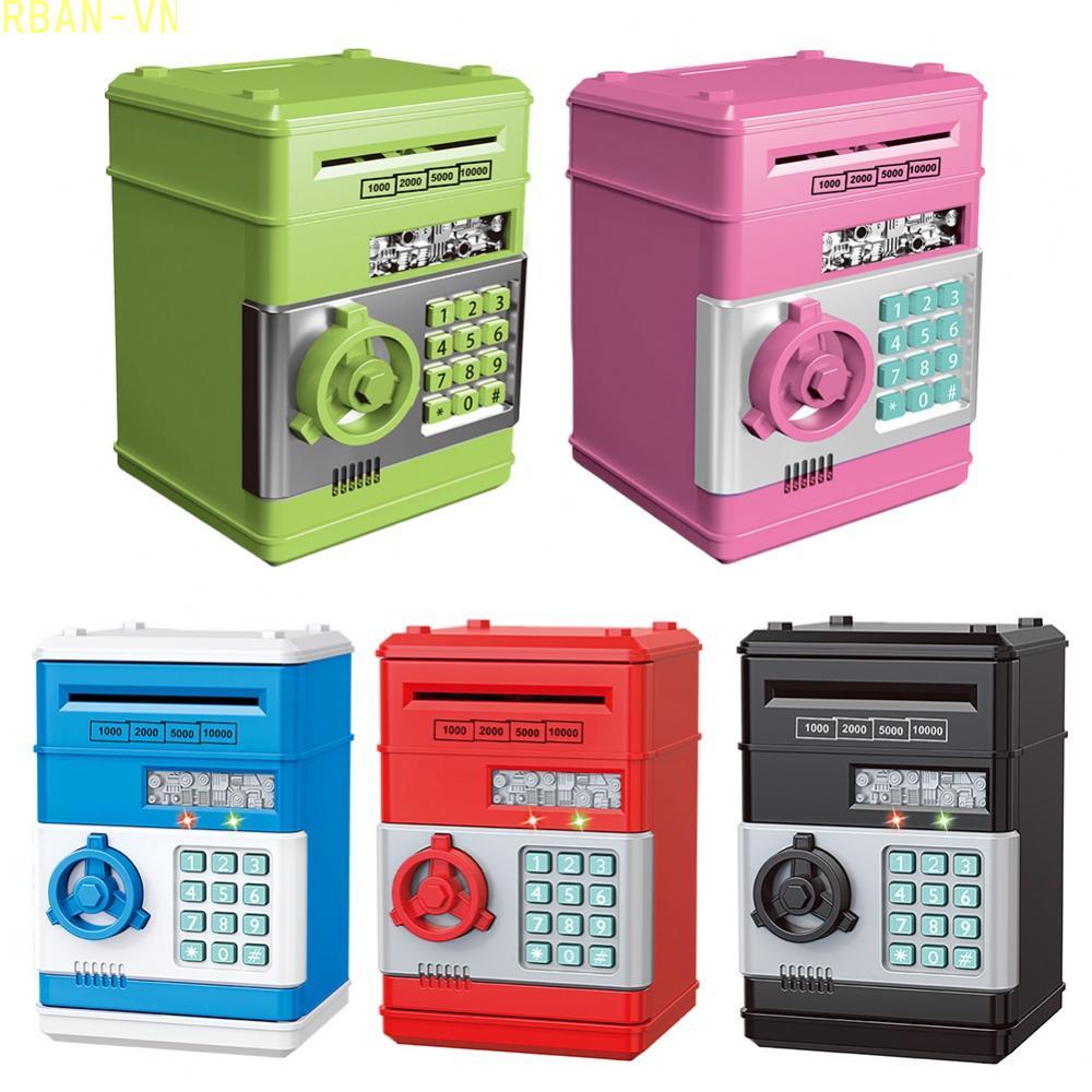 Secure ABS Piggy Bank with Smart Password Lock and Large Capacity Automatic Slot
