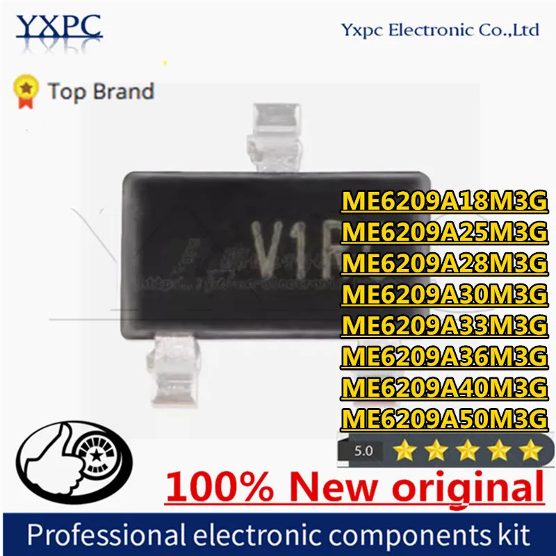 5 CÁI ME6209A18M3G SOT-23 ME6209A25M3G ME6209A28M3G ME6209A30M3G ME6209A33M3G ME6209-3.3V ME6209A36M