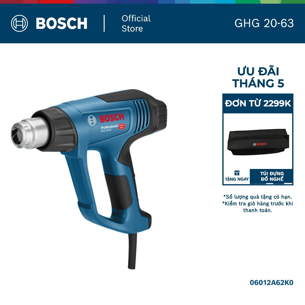 Máy thổi hơi nóng Bosch GHG 20-63