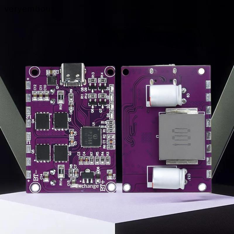 Ut 1 Cái -Boost Type-c Giao diện Bảng công suất cao IP2368 Mô-đun 100W hai chiều n