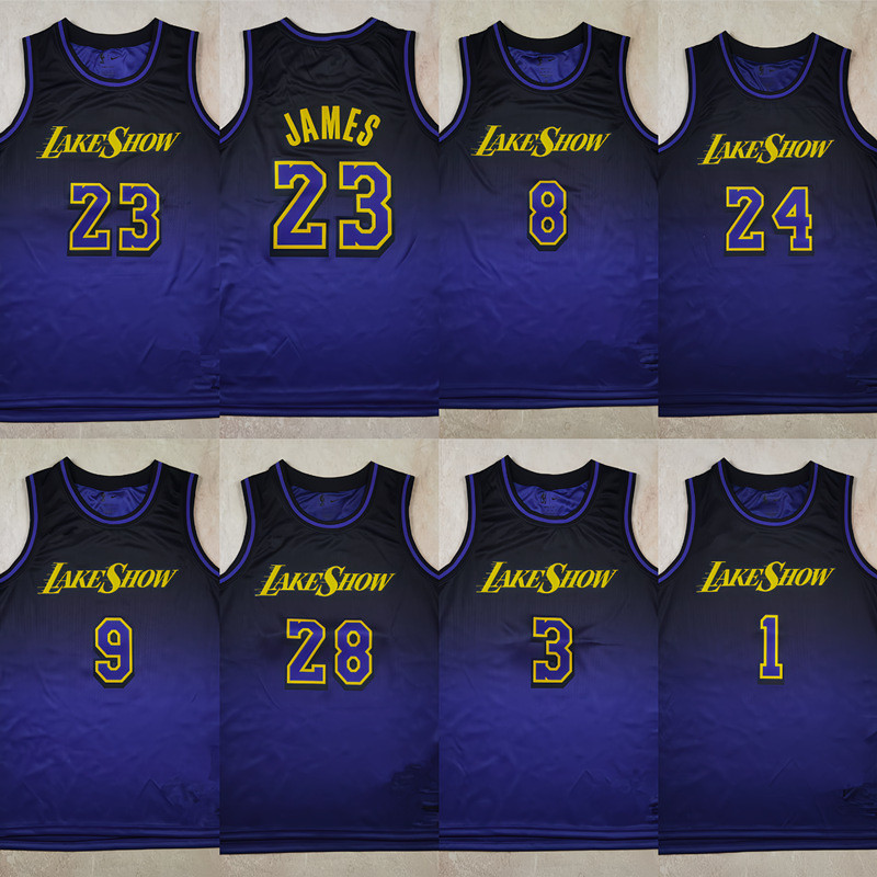 B9-2026 b1 b3 b2 Lakers LeBrown James, Kobe Bryant, Antony Davis Jersey b4 b5 Game Season Phong cách
