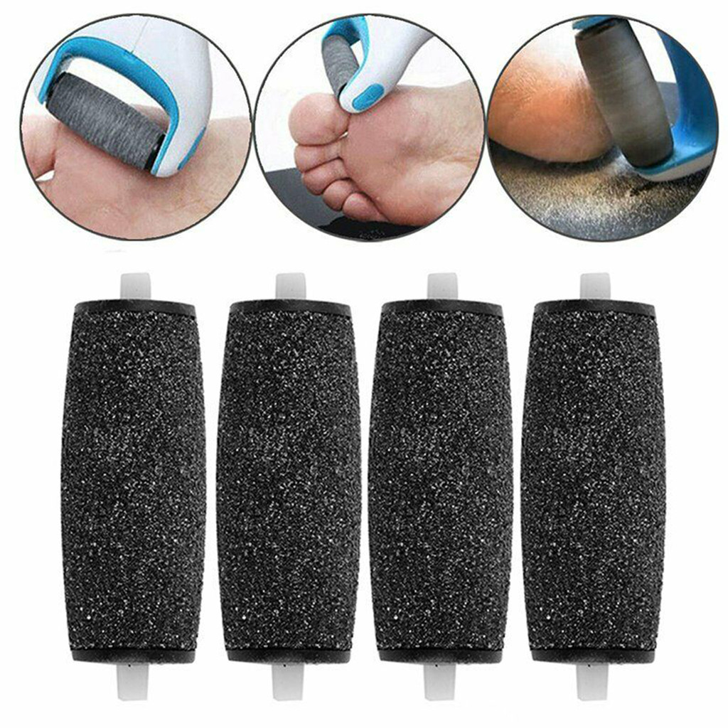 4 Dụng cụ chăm sóc bàn chân Đầu Pedi Hard Skin Remover Refills Con lăn thay thế cho Scholls File