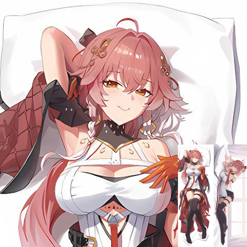 Wuthering Waves Changli Dakimakura Gối Vỏ Gối Cosplay Gối Otaku Halloween Quà Tặng 50 * 150cm