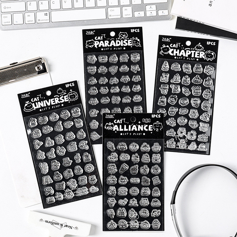 Yuezhen Meow Star đang đến trong suốt Seal Silicone Seal Dễ thương Trẻ em Seal Seal Seal Sổ tay Seal