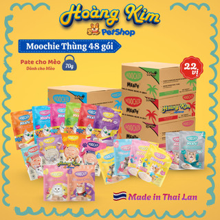 [THÙNG 48 GÓI] Pate MOOCHIE  Cho Mèo Thái Lan nhiều vị