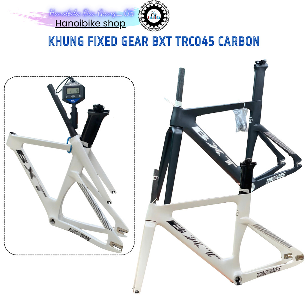 Khung carbon Fixed gear BXT TRC045