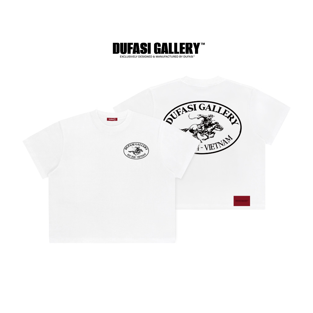 Áo Thun Nam Nữ Unisex Form Boxy DUFASI™ - 100% COTTON / 280GSM - HORSEDU