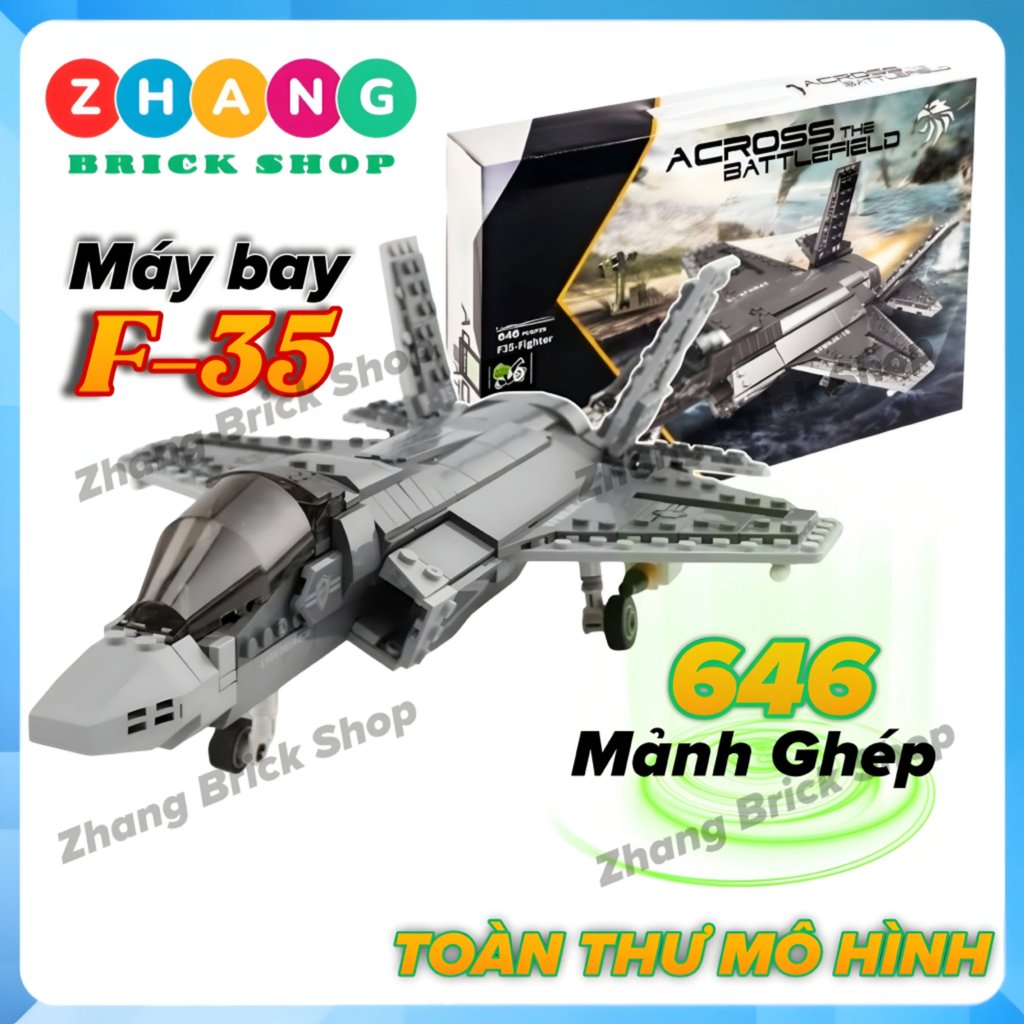 Mô hình quân sự máy bay tiêm kích tàng hình F35 Lightning Minifigures Xingbao XB06026