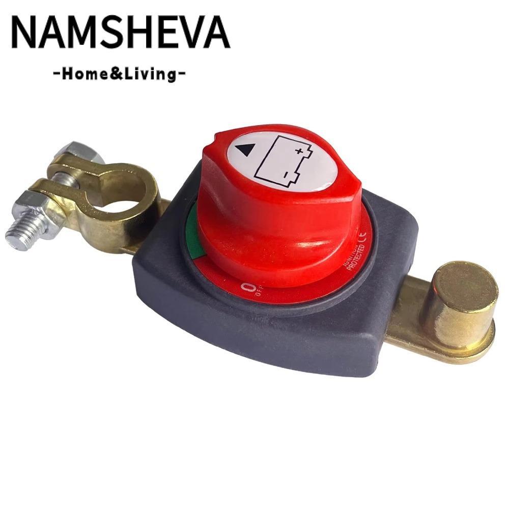 Công tắc ngắt kết nối pin NAMSHEVA, Bộ cách ly pin 12-48V âm, Bộ phận ngắt mạch / bật bền cho ô tô /