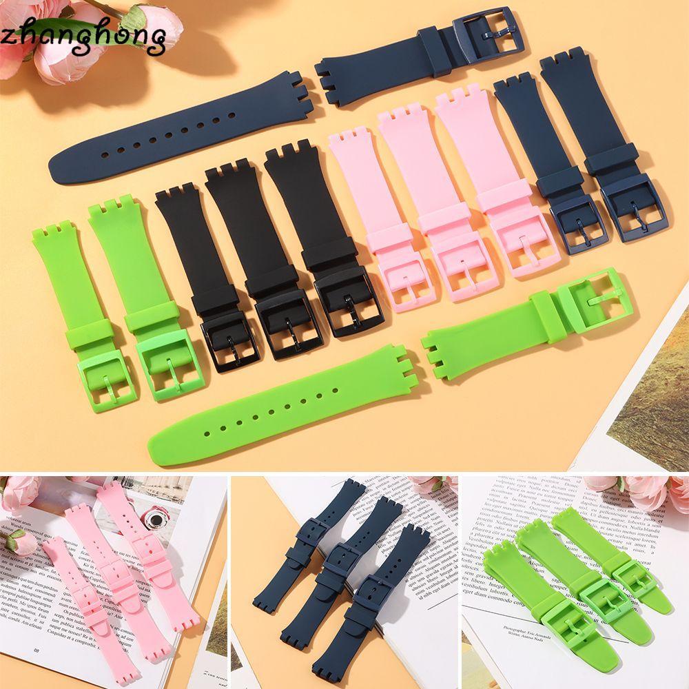 ZHANGHONG Dây Đồng Hồ Nam Nữ 17mm / 19mm / 20mm Khóa Cao Su Dành Cho