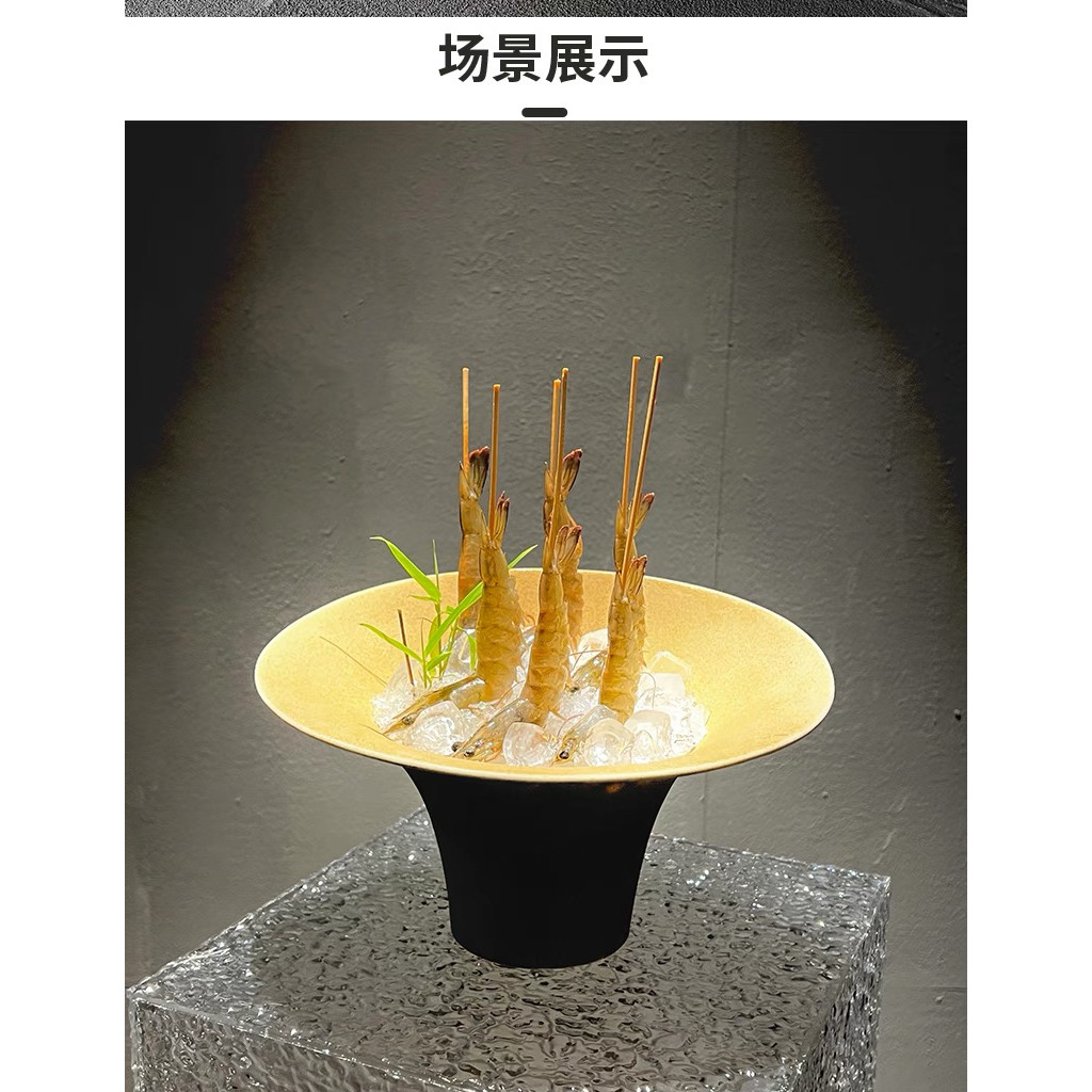 Khách sạn Cao Cấp Sashimi Đĩa Hải Sản Sáng Tạo Đĩa Cá Hồi Đĩa Nhật Bản Cá Sashimi Đĩa Rau