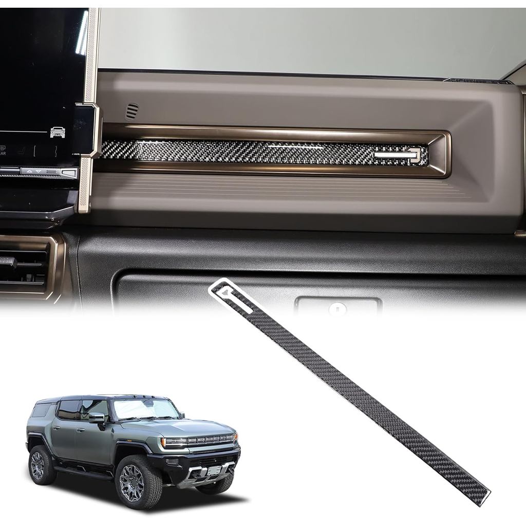 Bảng Điều Khiển Trung Tâm Bảng Điều Khiển Bao Viền Cho Hummer EV Phụ Kiện, Khuôn Tạo Kiểu Bằng Sợi C