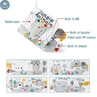 PLUMHOME 1 Đồ Chơi Sơ Sinh Cho Bé Montessori Sách Vải Sơ Sinh Học Sớm Phát Triển Bài Đọc Sách Vải.