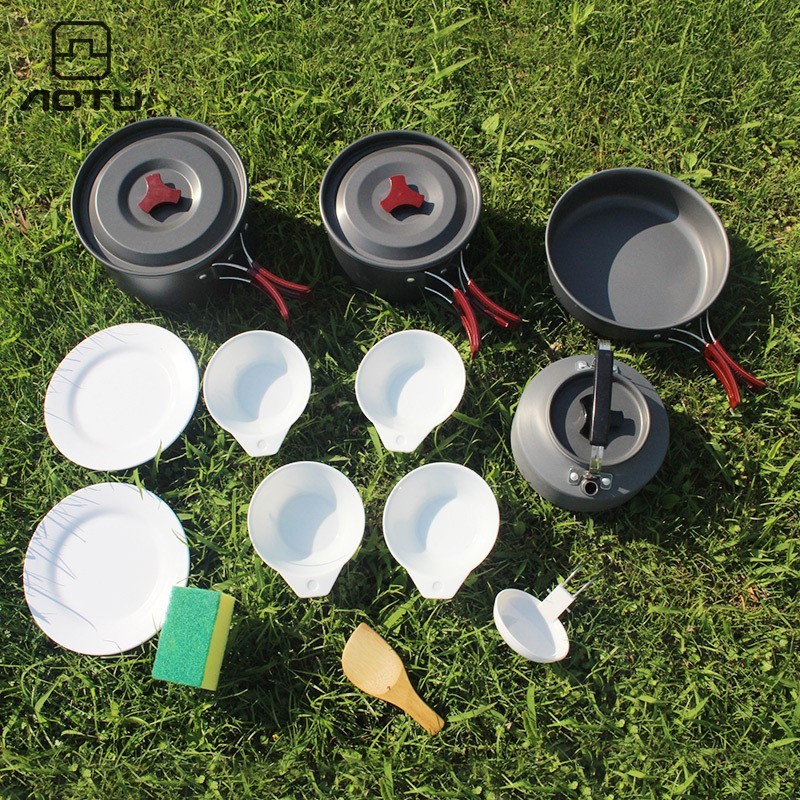 Bộ nồi nhôm di động AL500-2 kết hợp chảo và bình nước