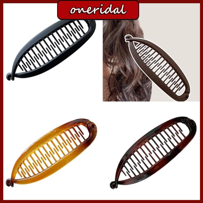 Kẹp tóc resins trong suốt ONERI, phù hợp với updos và braids, tóc mịn