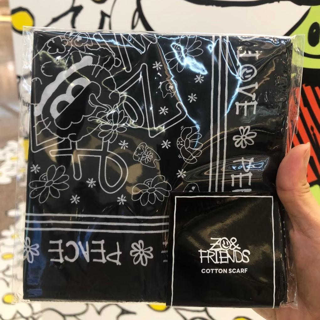G-DRAGON Quan Chí Long GD khăn lụa khăn trùm đầu khăn vuông có thể gập lại