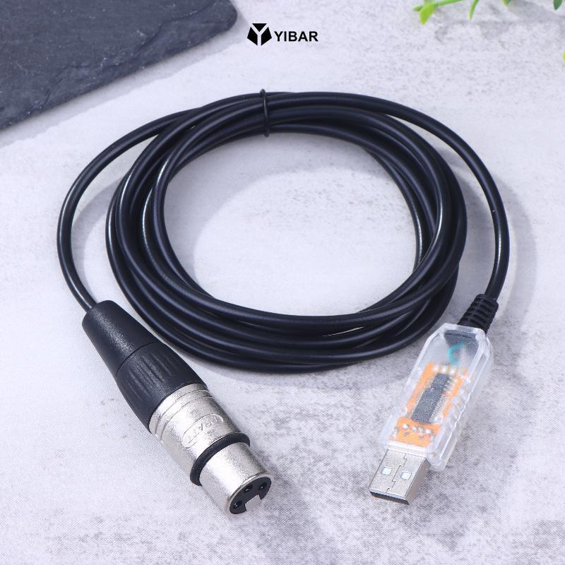 Bộ chuyển đổi giao diện YIBAR USB sang DMX QLC DMX512 Máy tính PC Bộ điều khiển chiếu sáng sân khấu 