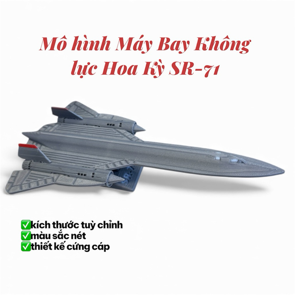 Mô hình Máy Bay Không lực Hoa Kỳ SR-71 IN3D