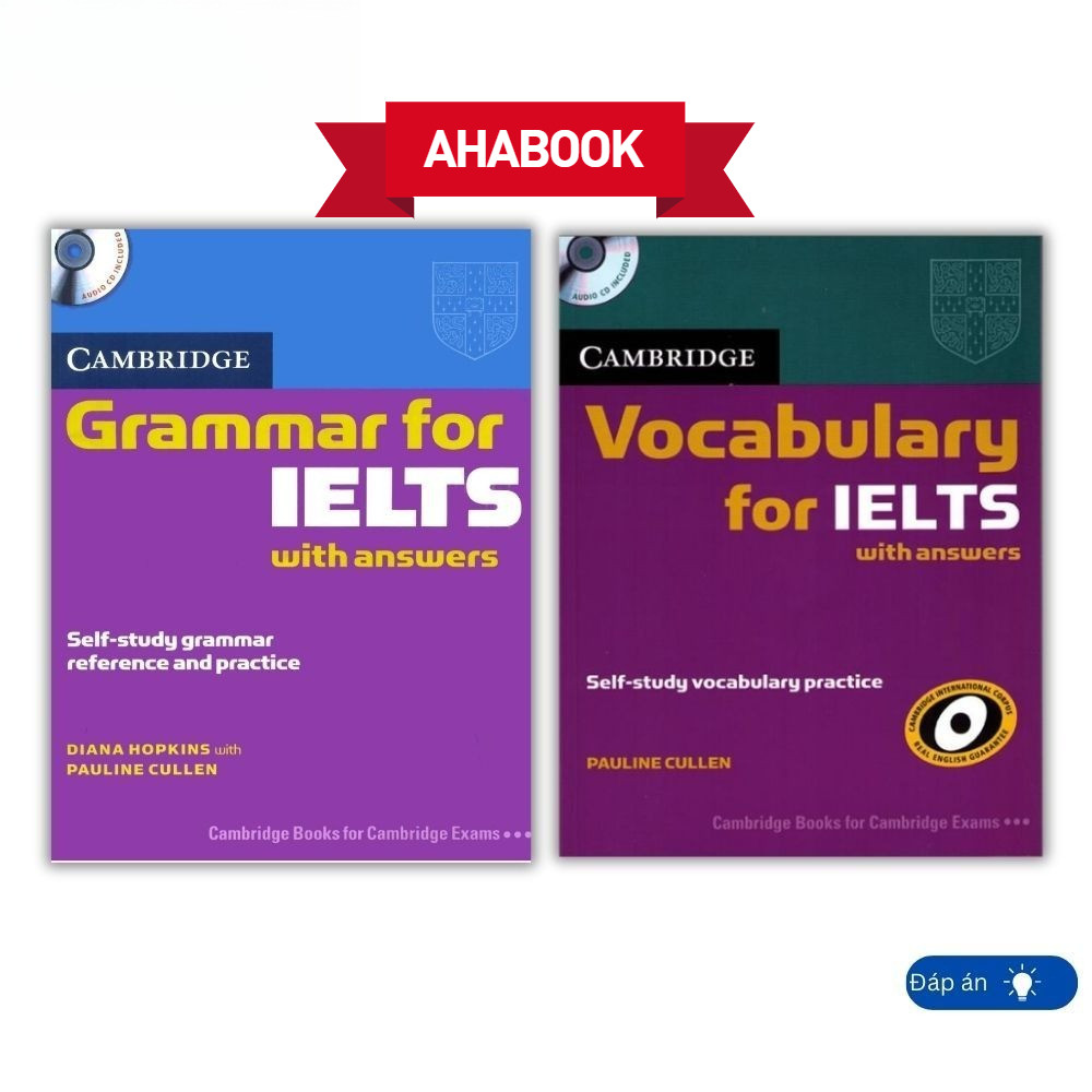 Aha - Sách tiếng anh - Cambridge Grammar for IELTS + Vocabulary for IELTS - khổ to A4