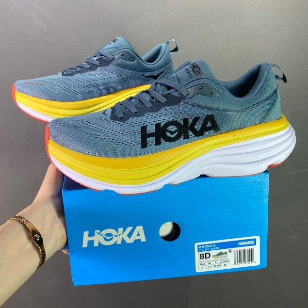 Giày thể thao nam nữ Hoka Bondi 8 Giày chạy bộ Hoka Clifton 9 1123202-GBMS